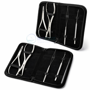 Kit d'outils professionnels pour extensions de cheveux, ensemble de 4 pièces, pince à micro-anneaux, aiguille à boucle, crochet et outil de tirage - Product Image 5