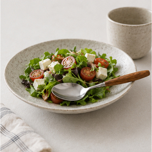 Ensemble de couverts en acier inoxydable avec manche en bois naturel, argenterie pour la maison, le restaurant et les cadeaux, vaisselle écologique - Product Image 2
