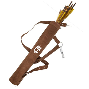 Traditional Design Genuine Leather Arrow Holder Archery Handmade Adjustable Belt Waist Arrow Bags For Adults - Product Image 2