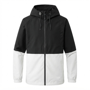 Veste coupe-vent décontractée pour homme, à blocs de couleur, légère, entièrement zippée, pour l'extérieur, fabricant sur mesure - Product Image 6