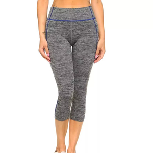 Meilleur Prix Leggings Capri Confortables Taille Haute pour Femmes Dernière Mode Respirants Entraînement Service OEM pour Adultes Personnalisé - Product Image 5