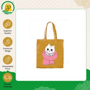 Leading Supplier Selling India Made High Quality <b>Large</b> Tote <b>Canvas</b> Shopping <b>Bag</b> with Nice Printing Self Handle at Low Price - Product Image 4