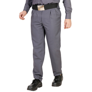 Pantalon de travail en sergé de coton respirant haute visibilité, robuste et confortable, pour usage quotidien en atelier industriel, pantalon de sécurité. - Product Image 4