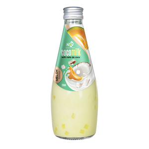 Bebida de Jugo de Frutas con Sabor a Sandía y Leche de Coco, en Botella de Vidrio de 290 ml, Etiqueta Privada, OEM, ODM, Suministro al por Mayor, 30% de Pureza - Product Image 1