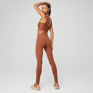 Conjunto de Yoga Sólido para Mujer, Hecho a Medida, 2 Piezas, Tallas Grandes, Cintura Elástica, Ropa de Verano, Marca Privada, Novedad 2026 - Product Image 3