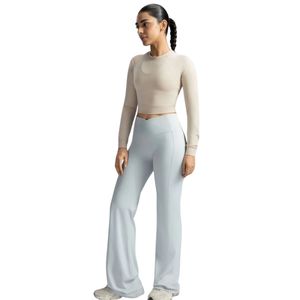 High Waist <b>Wide</b> <b>Leg</b> <b>Yoga</b> <b>Pants</b> Breathable Quick Dry Stretch Trousers for Gym Workout and Daily Wear - Product Image 2