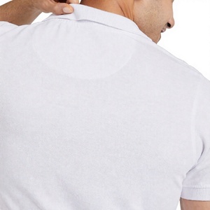 Polo homme personnalisé de qualité supérieure, blanc, manches courtes, coton piqué, polo de golf, uniforme décontracté pour le travail, polo pour l'été - Product Image 3