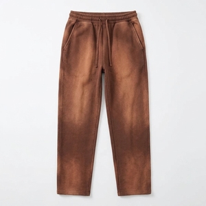Conjunto Deportivo para Hombre, Diseño Moderno, Color Marrón Lavado al Ácido, con Logotipo Personalizado, de Alta Calidad, Manga Larga - Product Image 4