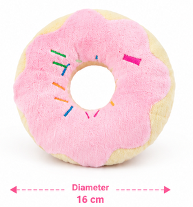 Juguete de Peluche para Perro en Forma de Donut, Juguete Suave para Masticar, Cojín para Cachorros con Sonido, Lindo y Interactivo, Venta al Por Mayor OEM - Product Image 1