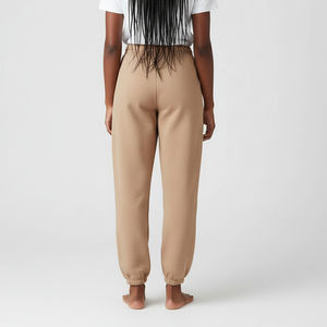 Hot Sale Custom Logo Summer Mid <b>Lace</b> Flat Women's Straight Leg Joggers Drawstring Heavyweight Fleece <b>Elastic</b> Cuff Loose Fit - Product Image 4