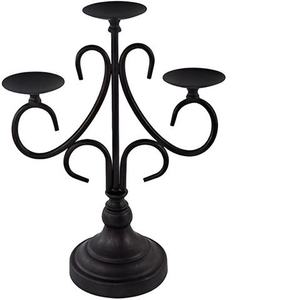 Candélabre en métal noir de qualité supérieure, porte-bougie, support à bougie, disponible pour les tables de mariage, disponible au meilleur prix. - Product Image 4