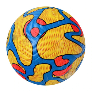 Ballon de football personnalisé taille 5 en cuir PU pour entraînement et match, équipement de sport intérieur/extérieur, vente en gros, fabricant - Product Image 1