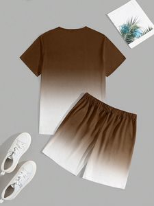 สินค้ามาใหม่ เสื้อยืดและกางเกงขาสั้นผู้ชายคุณภาพสูงสำหรับฤดูร้อน แห้งเร็ว ระบายอากาศดี แฟชั่นลายพิมพ์ ผลิตในปากีสถาน - Product Image 1