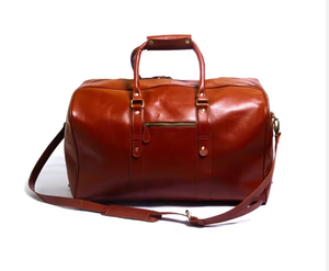 Bolsa de Viaje de Cuero Genuino a la Moda, Bolsa de Lona de Gran Capacidad para Viajes de Negocios, para Hombres y Mujeres - Product Image 4