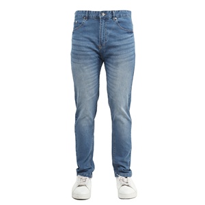 Nouveau pantalon en jean délavé pour homme, 100 % coton, écologique, imperméable, léger, très tendance pour l'hiver - Product Image 2