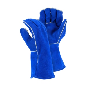 Gants de soudage en cuir à manches longues, résistants à la chaleur, pour la sécurité industrielle - Product Image 1