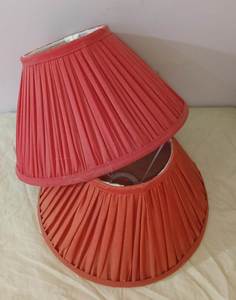 Red Pleated Cotton Fabric Lamp Cover Replacement for <b>Wall</b> <b>Sconce</b> <b>Light</b> Shade Decor with E27 Bulb holder for Hotel & Restaurant - Product Image 6