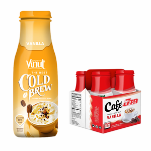 กาแฟชงเย็น405มล. เครื่องดื่ม vinut 24ขวดต่อกล่องขวด PET ปราศจากกลูเตนฉลากส่วนตัว - Product Image 1
