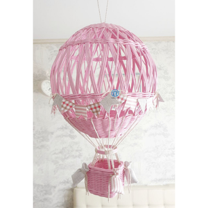 Sustainable Handwoven Rattan Colorful Hot Air Balloon <b>Gift</b> Box Ramadan <b>Eid</b> Candy Basket Kids Party Favor Handmade OEM Wholesale - Product Image 3