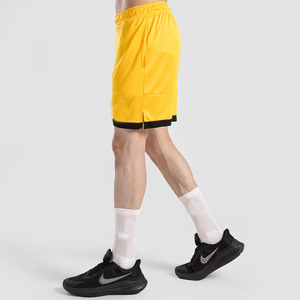 Pantalones Cortos Deportivos de Poliéster Amarillo para Hombre, Cintura Elástica, Secado Rápido, Estilo Deportivo, Cortos - Product Image 2