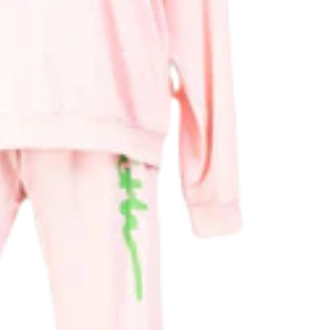 Conjunto de Sudadera con Capucha y Pantalones Deportivos AKA Faith para Mujer, Sudadera con Capucha Rosa, Pantalones Deportivos, Ropa Informal para Estar en Casa, Rosa Verde - Product Image 3