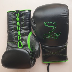 Guantes de Kick Boxing MMA Hechos a Medida, 100% Cuero Vacuno, con Cordones, para Entrenamiento Profesional - Product Image 1