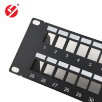 Liyuan LY-BPP38-2S48P Panel Patch FTP Terproteksi 48 Port Cat6 Rakitan Rak 2U 19 Inci