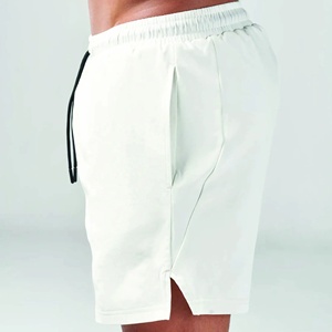 Lightweight Moisture Custom Logo <b>Men</b> <b>Short</b> Wicking Fabric <b>Men</b> <b>Short</b> <b>White</b> 5 Inch <b>Shorts</b> with Contour Side Panels <b>Men</b> <b>Shorts</b> - Product Image 5