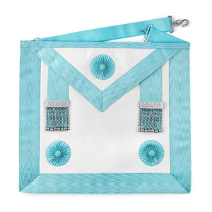 Ensemble complet de regalia maçonniques Master Mason : Tablier, Collier, Gants, Boîte à bijoux - Vente en gros OEM - Product Image 2