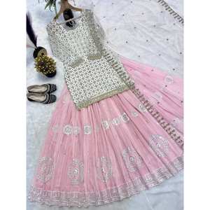 Women's Beautiful <b>Top</b>-<b>Lehenga</b> Set with Fancy Dupatta for Parties - Product Image 2