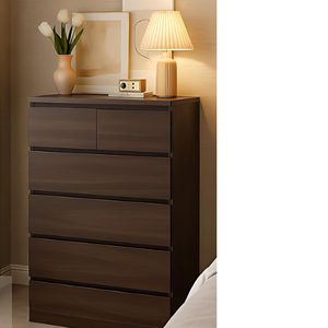 Gabinete Moderno Minimalista con Cajones de Madera de Teca Sólida - Product Image 1