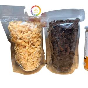 Coco Exótico Cubierto con Chocolate Negro y Blanco, Snack Crujiente Liofilizado Premium Sin Azúcar y Sin Conservantes - Product Image 3