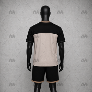 Camiseta de punto de algodón estampada con cuello en V y manga corta para ropa casual de calle - Product Image 2