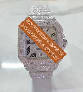 Reloj Deportivo de Lujo JIYA Classic VVS Moissanite, Mecánico, de Acero Inoxidable, con Esfera Analógica, Movimiento MIYOTA, Fecha Automática, para Hombre - Product Image 2
