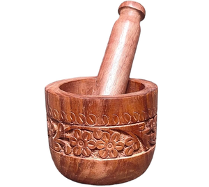 Mortier et pilon en bois pour broyage de médicaments et d'ail, vente en gros, fournisseur, produit phare - Product Image 4