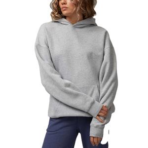 Sweat à capuche en coton molletonné surdimensionné personnalisé pour femmes sweat-shirt à impression 3D hiver essentiel confortable Vente en gros - Product Image 1