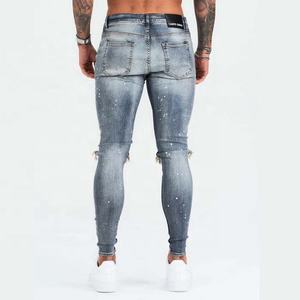 กางเกงยีนส์ทรงตรงลายสก็อตสำหรับผู้ชาย เป็นมิตรต่อสิ่งแวดล้อม ซักง่าย สวมใส่สบาย น้ำหนักปานกลาง คุณภาพสูง แห้งเร็ว ไซส์ใหญ่พิเศษ - Product Image 2