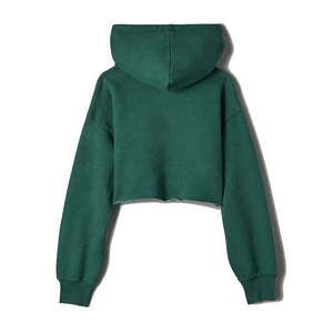 Manufacturer <b>Crop</b> <b>Top</b> Hoodie Long Sleeves Style Unique Design Good Quality Women <b>Crop</b> <b>Top</b> Gym Hoodie from pakistan - Product Image 5