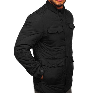 Custom Nylon Shell Polyester Fiber Filled <b>Men's</b> <b>Jacket</b> Standard Thickness Lightweight Insulated Outdoor <b>Winter</b> Outerwear - Product Image 4
