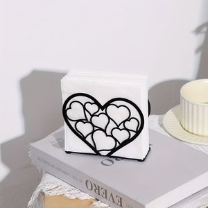 Porta Servilletas de Metal de Hierro de Primera Calidad, Diseñado para Áreas de Comedor Contemporáneas, Almacenamiento Elegante de Papel y Accesorios Decorativos para Cocina - Product Image 3