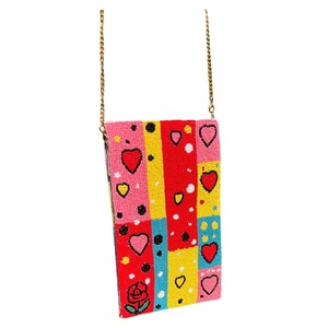 2026 Handmade Beaded Heart Sling <b>Bag</b> for Women at Wholesale Prices - Product Image 1