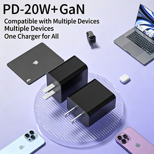 Cargador Rápido USB-C de 20W, Adaptador de Corriente GaN de Pared con PD de 20W [Enchufe US/EU/UK/AU] Compatible con iPhone, iPad, Samsung, Xiaomi - Product Image 2