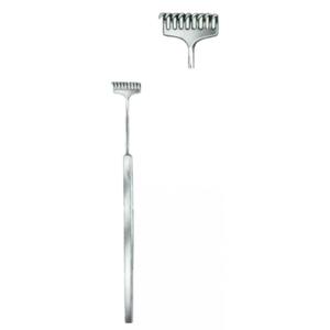 Rétracteur de plaie Miller manuel, 9 pointes, 13,5 cm, en acier inoxydable, instrument chirurgical certifié ISO 13485, pour hôpitaux et soins intensifs, OEM - Product Image 1
