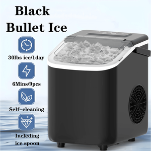 PSZ6Y10 Home Ice Maker for Outdoor <b>Camping</b> 12kg/day Bullet Ice Production PVC BPA Free Quick Coffee Ice - Product Image 2