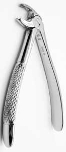 Tarrant Global PF-15 Forceps d'extraction dentaire pédiatrique, petite taille, bec de corne de vache, poignée ergonomique texturée pour molaires inférieures - Product Image 2