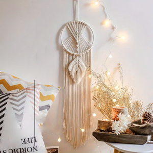 Z/F GLOBAL EXPORT Attrape-rêves mural en coton tissé écologique, DIY, petit, mini, grand, pour décoration intérieure moderne, idéal pour un anniversaire - Product Image 2