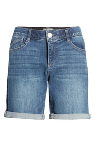 Shorts en jean droits taille mi-haute pour femme, style formel, couleur personnalisée, logo, séchage rapide, charme Y2K, poches cargo, OEM, en promotion - Product Image 3