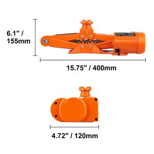 Cric électrique portable 12V pour voiture, 3 tonnes/6600 lb, cric à ciseaux avec double plateforme, télécommande, capacité 5 tonnes - Product Image 1