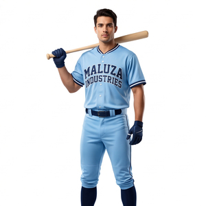 Camisetas de Béisbol Personalizadas con Tela Twill, Gestión de la Humedad, Malla de Poliéster Resistente, Uniforme Deportivo para Equipos, Bordado Frontal al por Mayor, UPF - Product Image 5
