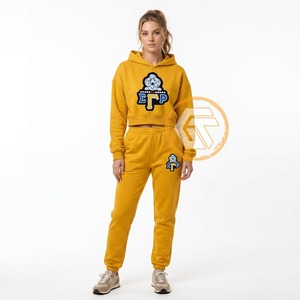 Chándal Deportivo Personalizado de Alta Calidad, Transpirable, de Algodón y Felpa, Talla Grande, Color Sólido, para Mujer, Bordado con el Logotipo de la Hermandad Sigma Gamma Rho - Product Image 2